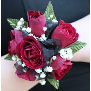 Scarlet Elegance Corsage