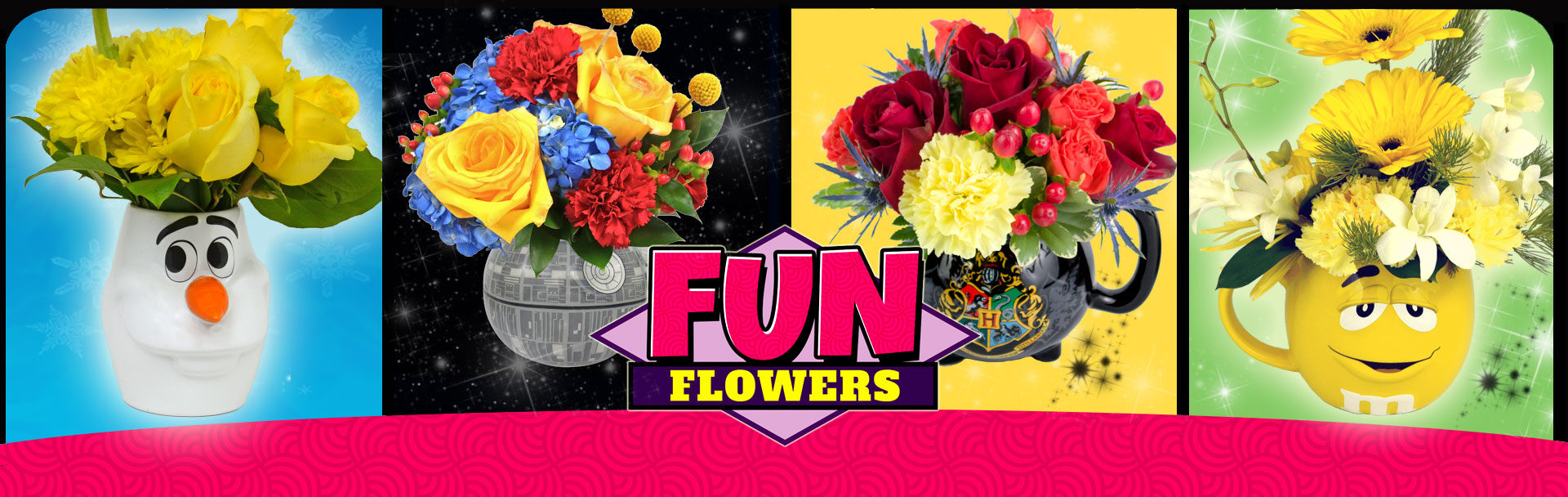 Fun Flowers available at Karin's Florist.
