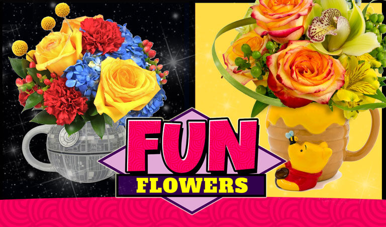 Fun Flowers available at Karin's Florist.