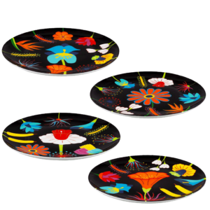 Pylones Floral Dessert Plates