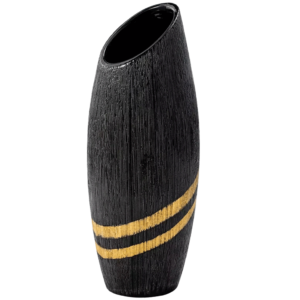 Black Gold Ceramic Vase