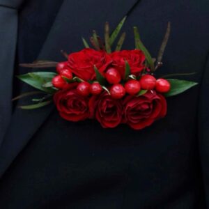 Ruby Knight Pocket Square