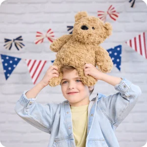Brown Curly Bear Warmies