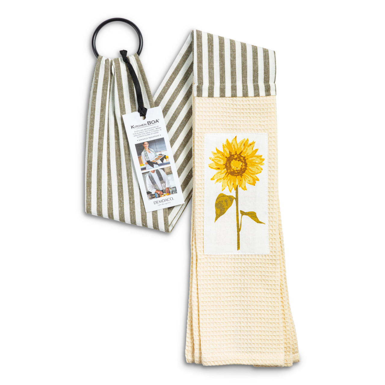 Cream & Gray Sunflower Kitchen Boa