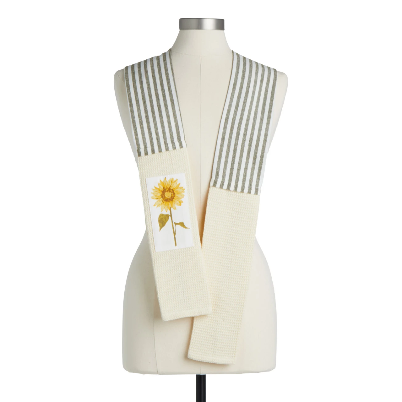 Cream & Gray Sunflower Kitchen Boa