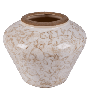 6.5" Beige Heirloom Accent Vase