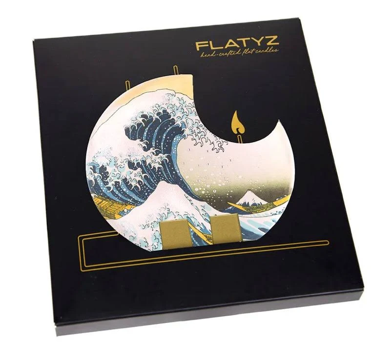 Flatyz Candle - The Great Wave Off Kanagawa