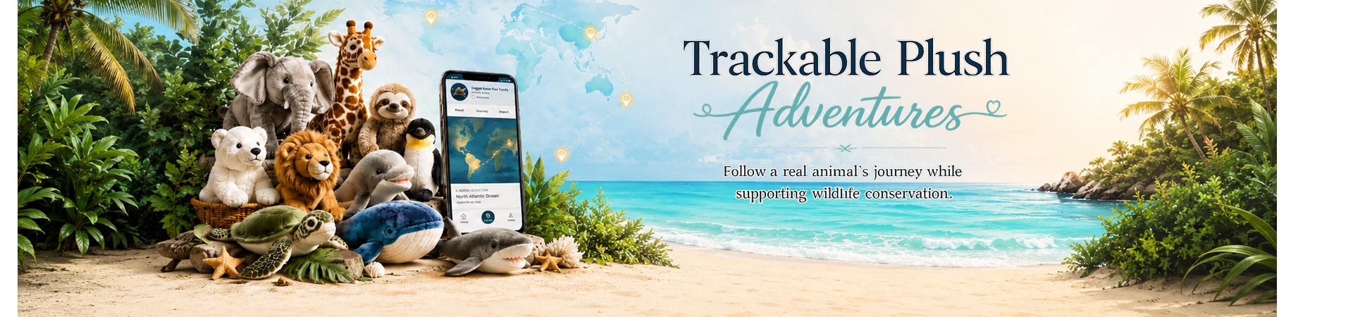 Trackable Plush Banner