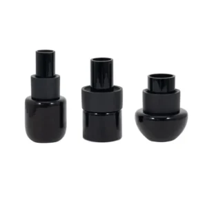 Modern Black Decorative Glass Vase Set